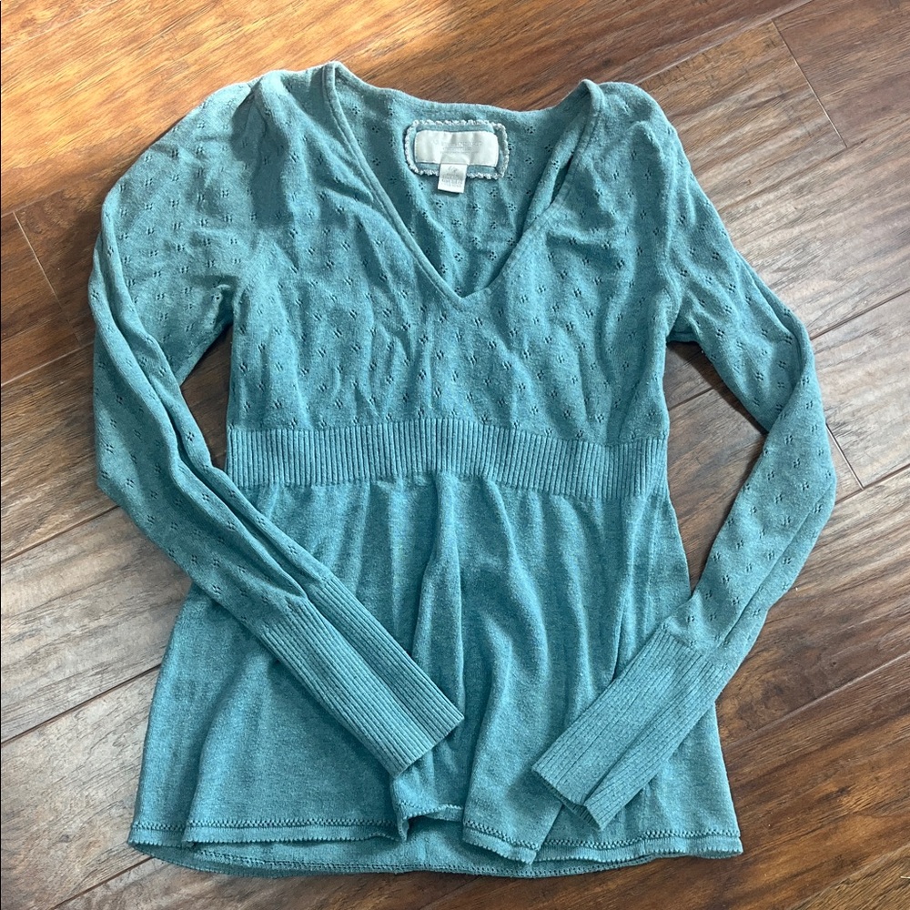 American Eagle Outfitters Blue Knit Top